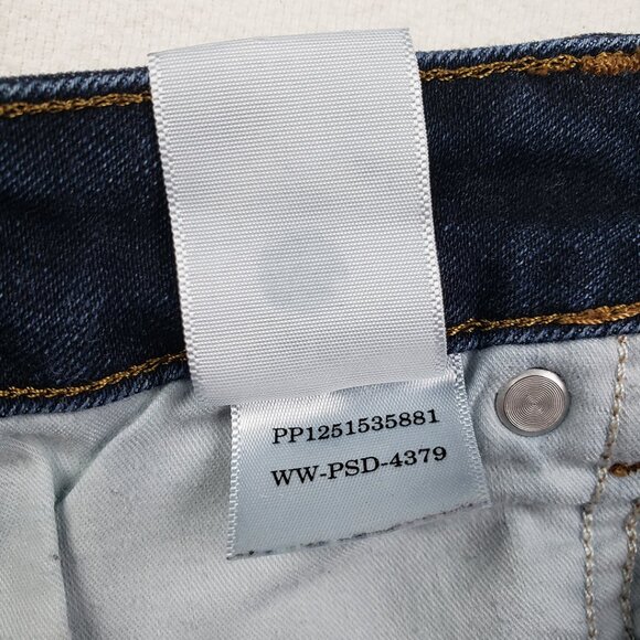 Everlane Dark The Curvy High-Rise Skinny Jean Size 28 Crop Dark Wash Slim - Picture 13 of 16